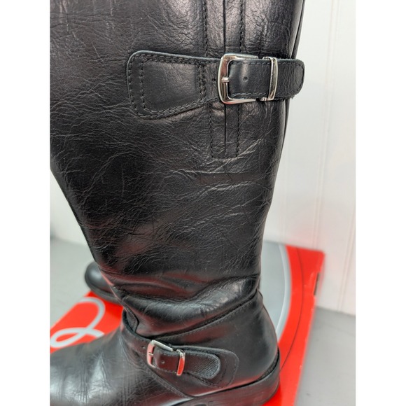 Blondo Canada Viva Black Leather Waterproof Knee High Riding Boots 7.5US w/ Box - Picture 6 of 14
